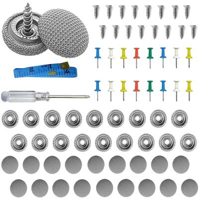 60 Pcs Car Ceiling Repair Kit Roof Rivets for Flattening Auto Interior Ceiling