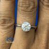 Knc Jewels Round Cut Moissanite Solitaire Engagement Ring 925 Sterling Silver Fine Jewelry