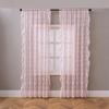 TK French Ruffle Sheer Curtain Bedroom Living Room Lace Fabric Window Door