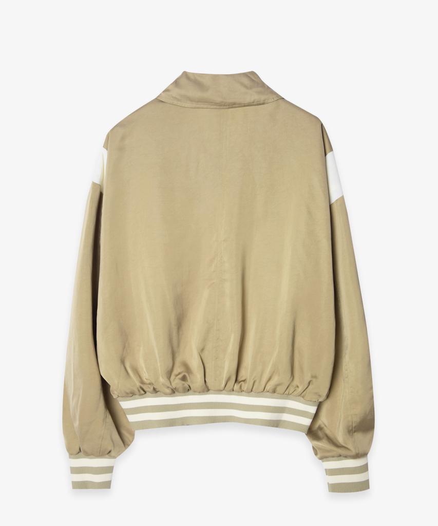 Birthdaysuit Satin Stadium Jacket (Beige)