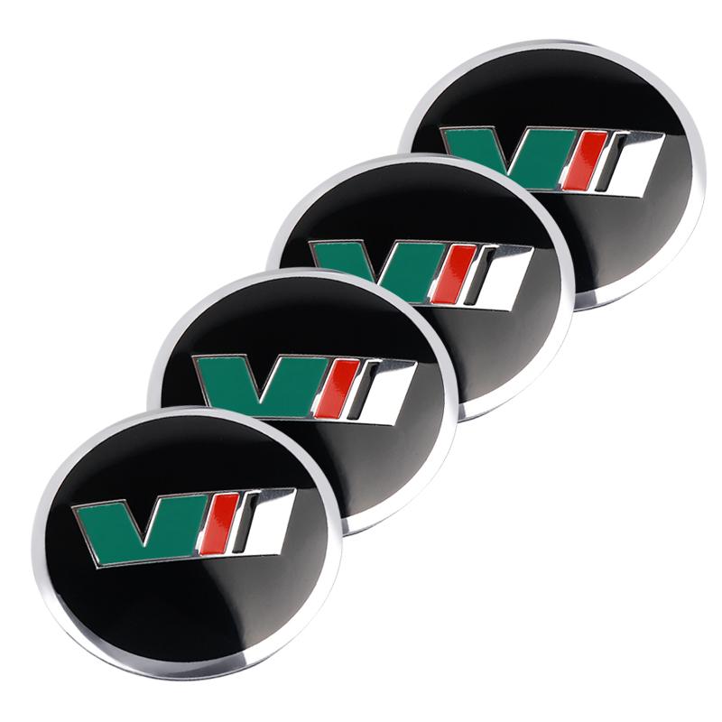 ABCDGI1 4Pcs 56/60MM Car Emblem Wheel Center Hub Cap Badge Sticker Accessories For Skoda Kodiaq Octavia Enyaq Kamiq Scala Rapid MK2 MK3