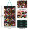 Wall-mounted Shoe Charms Organizer With 180 Holes Hanging Shoe Charm Holder Shoe Decoration Clog Charms Display Badge Storage