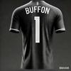 Neues Italienisches Fußballtrikot Buffon Herren S Fußball Trainingsshirt Atmungsaktiv Kurzarm T-Shirt mit Nummer Trikot Trendiges Trikot