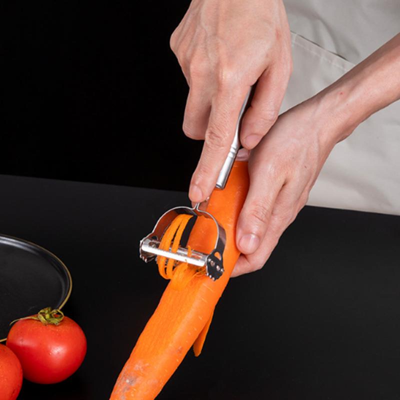 Kitchen Vegetable Peeler Stainless Steel Melon Planer Double-Head Peeler Household Multiple-Function Fruit And Vegetable Peeler7