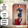 Vintage Airline Metal Sign Retro Wall Decor Stewardess Luggage Art Gifts