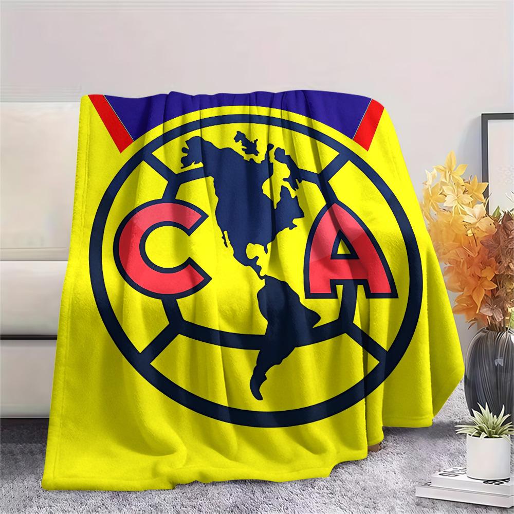 Club America Print Flannel Blanket, High quality Comfortable for All Seasons, Home Decor, Warmth and Comfort, Perfect for Christmas Gifts