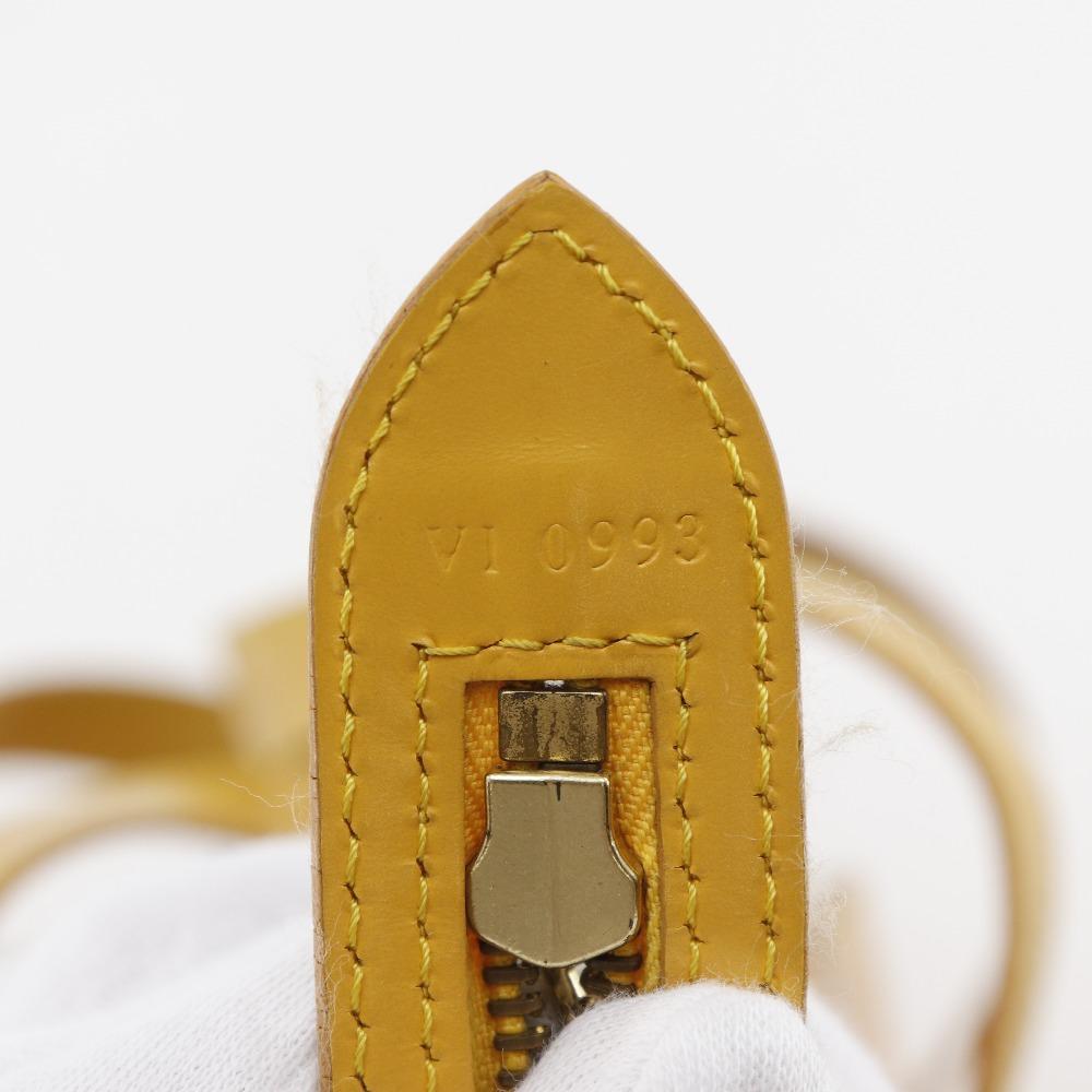 Louis Vuitton Sun Jack Handbag M52279 Tassiri Yellow Yellow Epi Leather Women Used