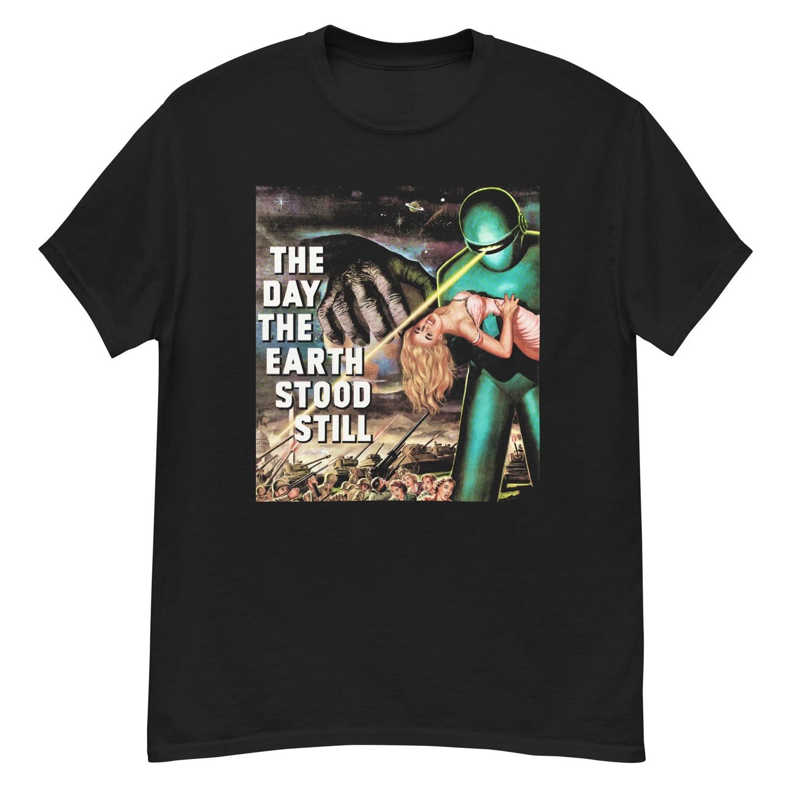The Day the Earth Stood Still cult sci-fi film fan art t-shirt M