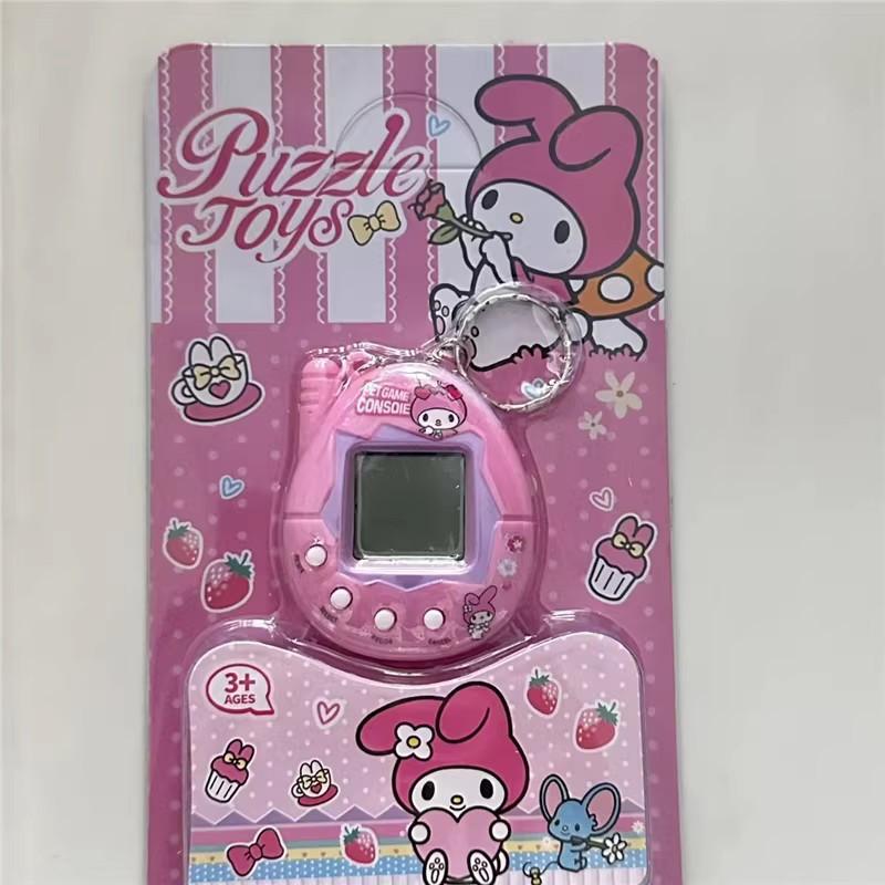 Hello Kitty Pet Game Console Keychain Pendant Backpack Charms Pendant Keychain Accessories Party Gift Multi Functional Keychain