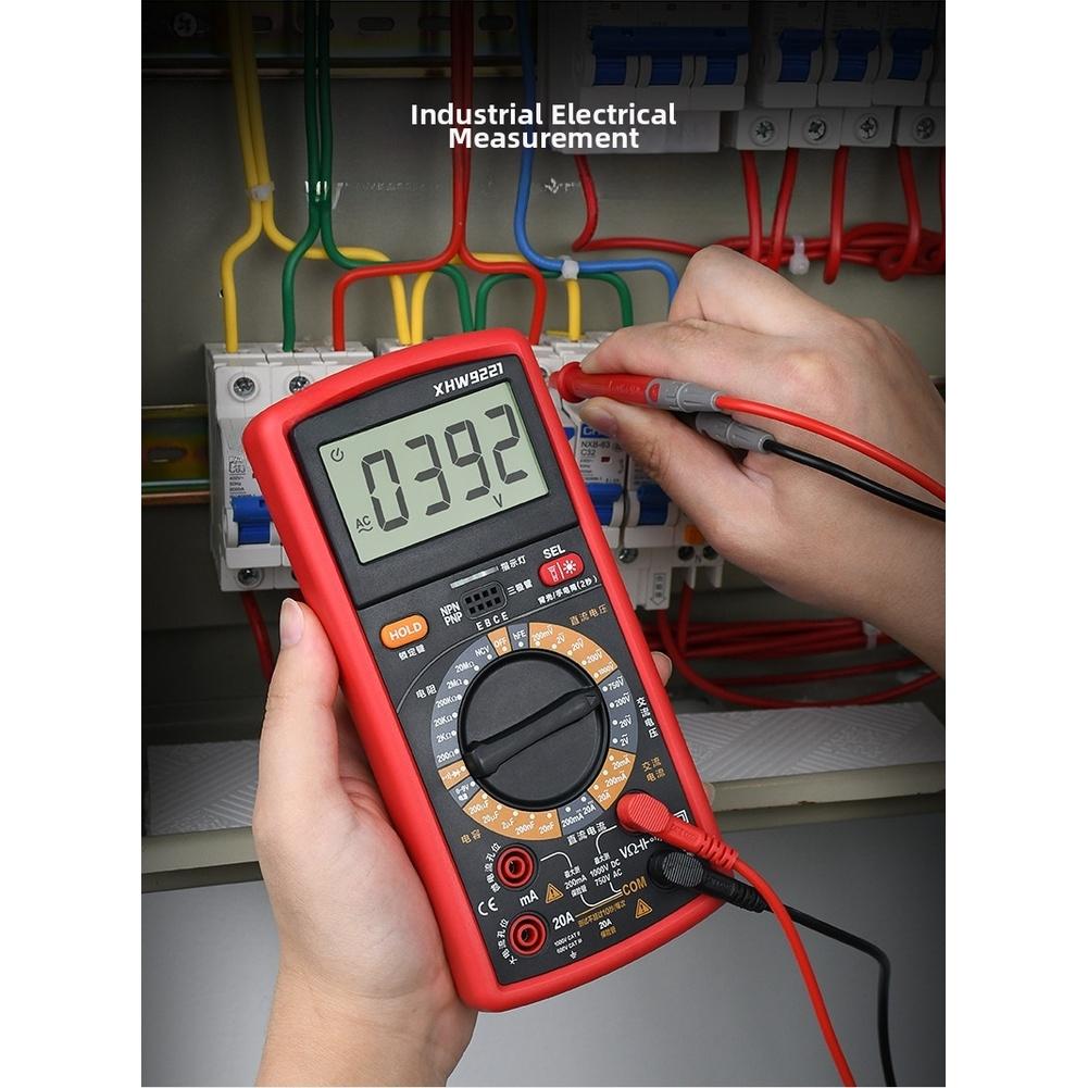 Circuit Tester Digital Multimeter For Electrician Repair Red Black Accurate Voltage Current Measurement Voltmeter