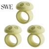 Universal Door Stopper 1/3Pcs Mushroom Handle Bumper Ring Silicone Wall Protector Anti-collision Knob Lever Buffer
