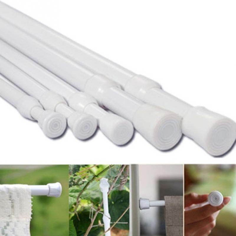 Buy Adjustable Spring Loaded Bathroom Shower Curtain Rod Tension