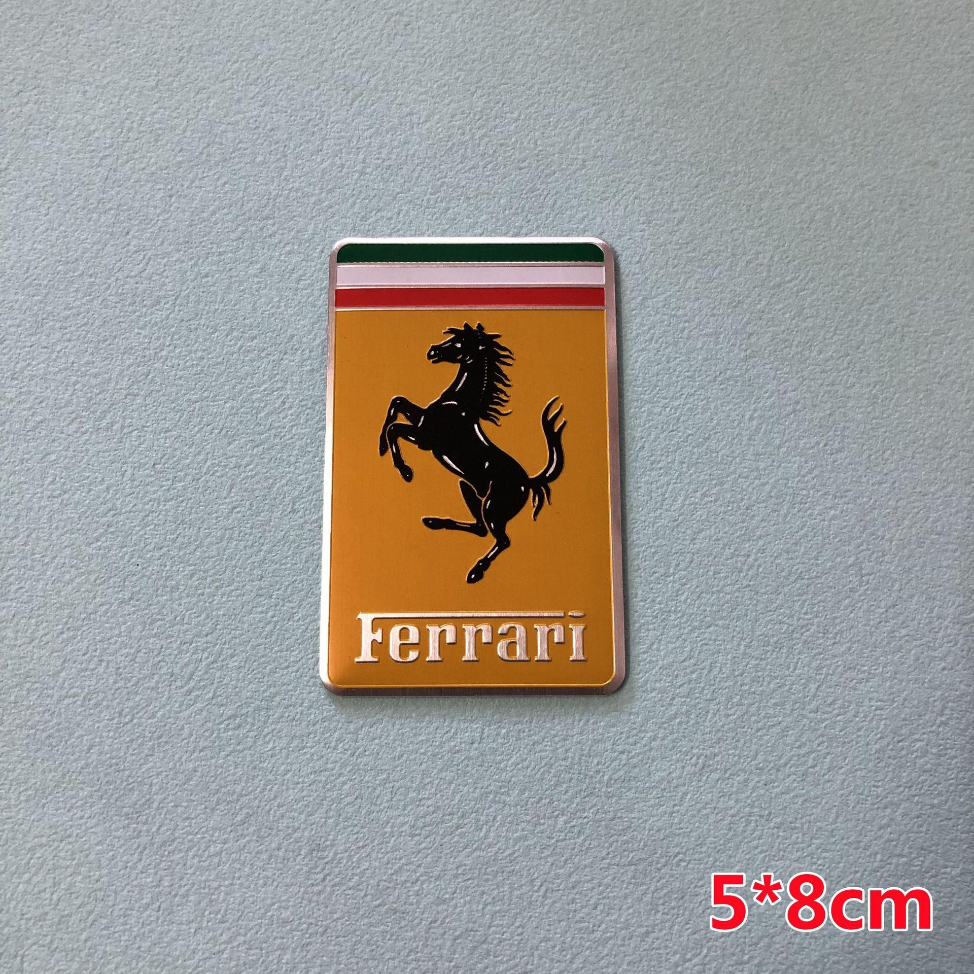 

Car Sticker for Ferrari Teams SJ Scuderia Ferrari Pattern Decal Cover Badge Auto Stickers Supplies Replacement Car Styling Decal