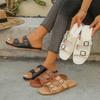 Flat-bottomed Casual Belt Buckle Cool Slippers Women's Shoes New Summer Soft-soled Beach Sandals