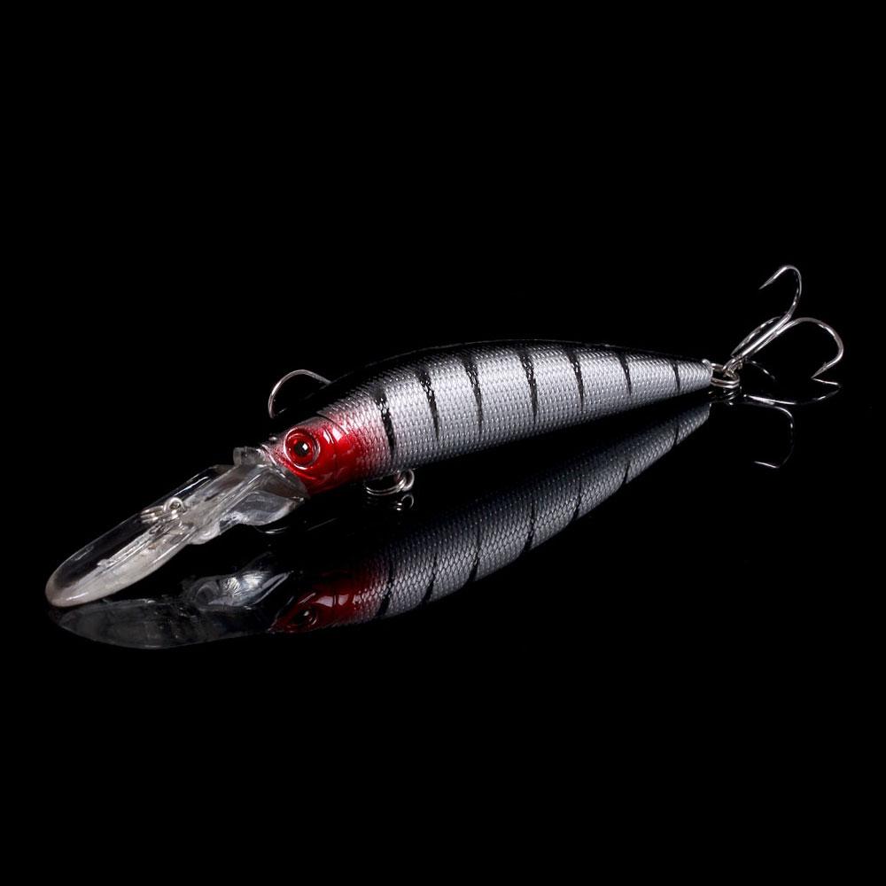 HENGJIA 1 tk Minnow kalastuslant Elutruu haugi landi vobler kõva sööt 3D Eyes kalastustarvetega