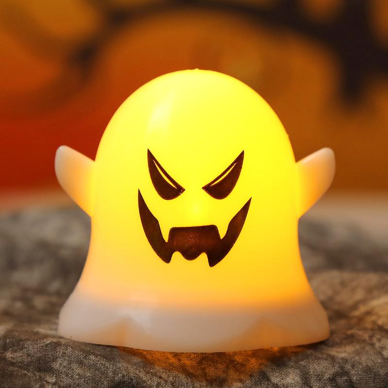 

Halloween Decorations Led Candle Light Plastic Ghost Skull Lamp For Home Bar Haunted House Halloween Party Decor Horror Props
