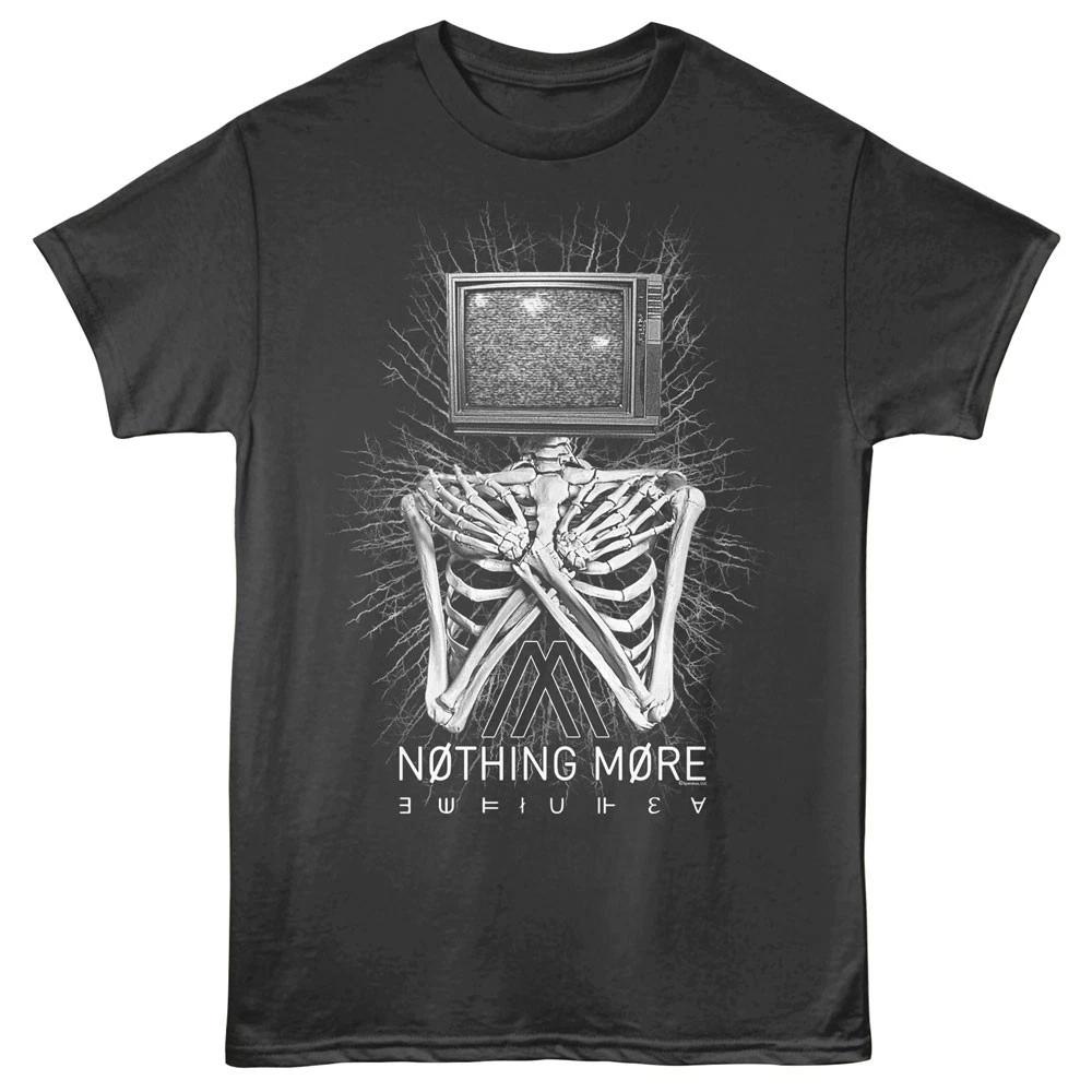 Nothing More TV Head Skeleton Men s T shirt Rock Band Merch M