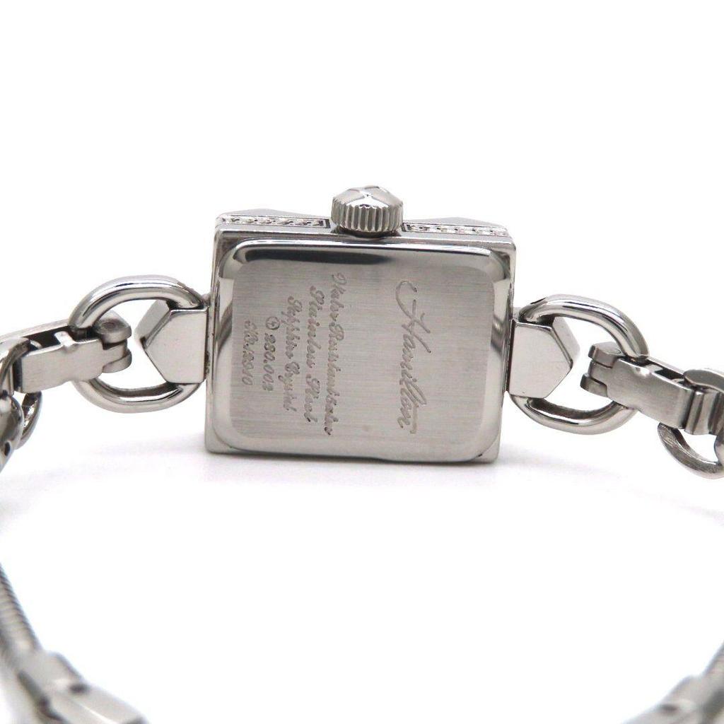 Used [Lady Hamilton] HAMILTON Hamilton Watch Diamond White Shell Extremely Good Condition