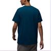 Jordan Retro Logo Letter Print Sports Casual Comfortable Crew Neck Short Sleeve T-Shirt Men Tops Blue FB7400427