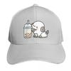 Little Puppy Loves Boba Tea Baseball Cap Dropshipping Designer Hat Fishing Caps Unisex Tea Hat For Women  Unisexs