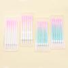 Gradient Pink and Green Straight Pencil Candle Party Gradient Pink and Platinum Candle