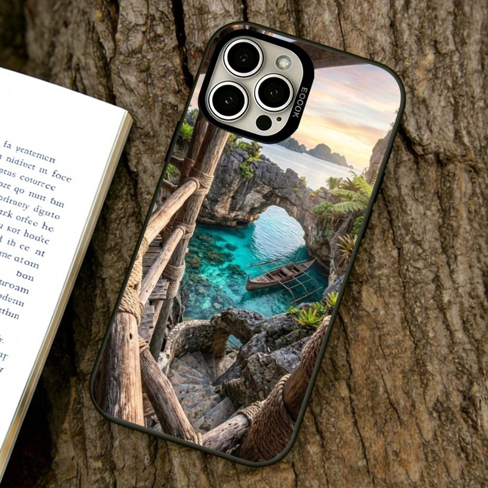 

Secret Island Phone Case For iPhone 17,16,15,14,13,12,11 Plus,Pro Max,XS,Colorful Silver Black Cover iPhone17