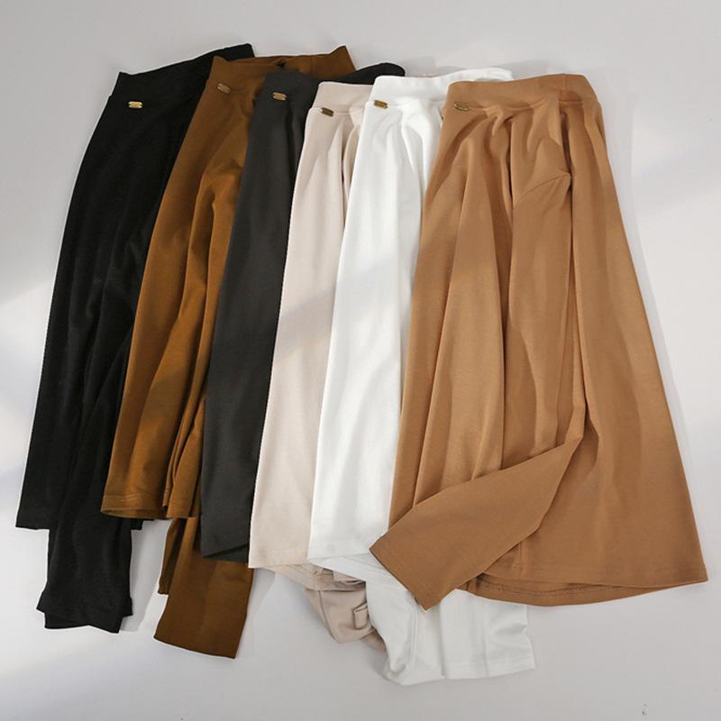 Cozy Autumn/Winter Slimming Base Layer Shirt - Skin-Friendly, Comfortable, and Warm Round Neck Top