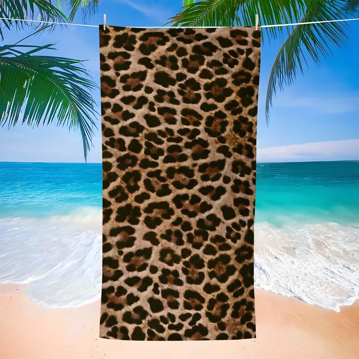 Hummingbird & Hibiscus Flower Beach Towel Tropical Floral Print Quick Dry Absorbent Towel 50x100cm