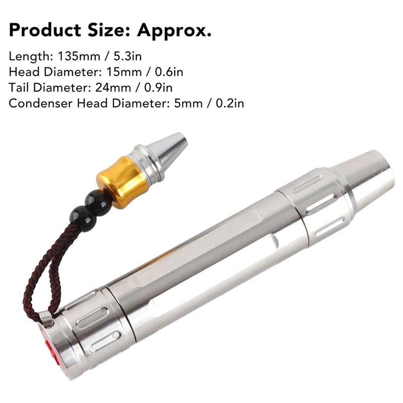 ABBP-Portable Mini LED Flashlight, Gemstone Identification Torch, Jade Testing Tool For Jewelry Appraisal Tester