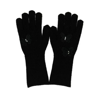 LIE MEQUE Butterfly Gloves Black