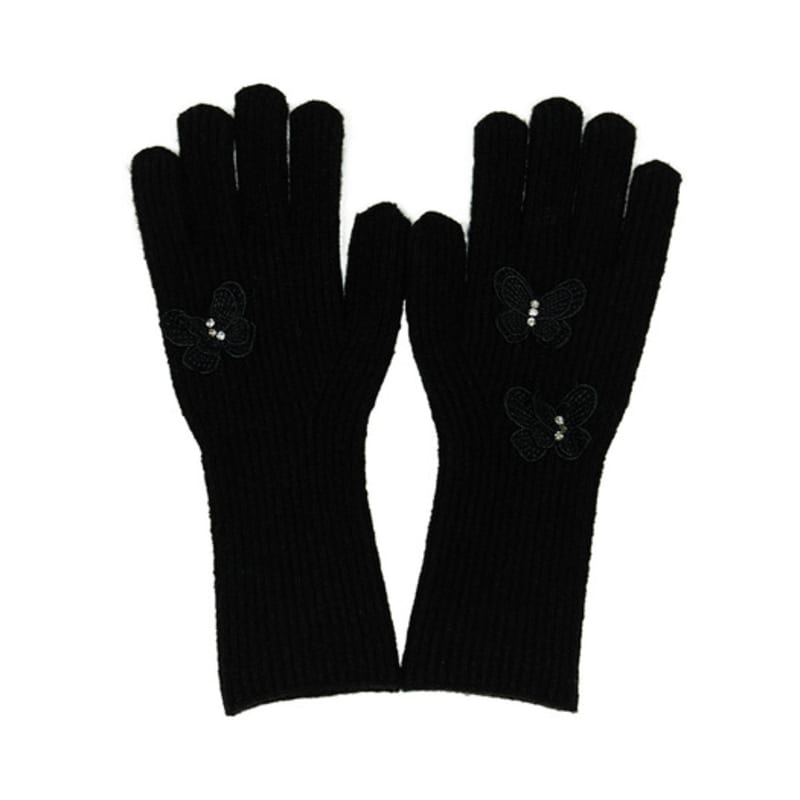 

LIE MEQUE Перчатки-бабочки Черные BLACK_OS