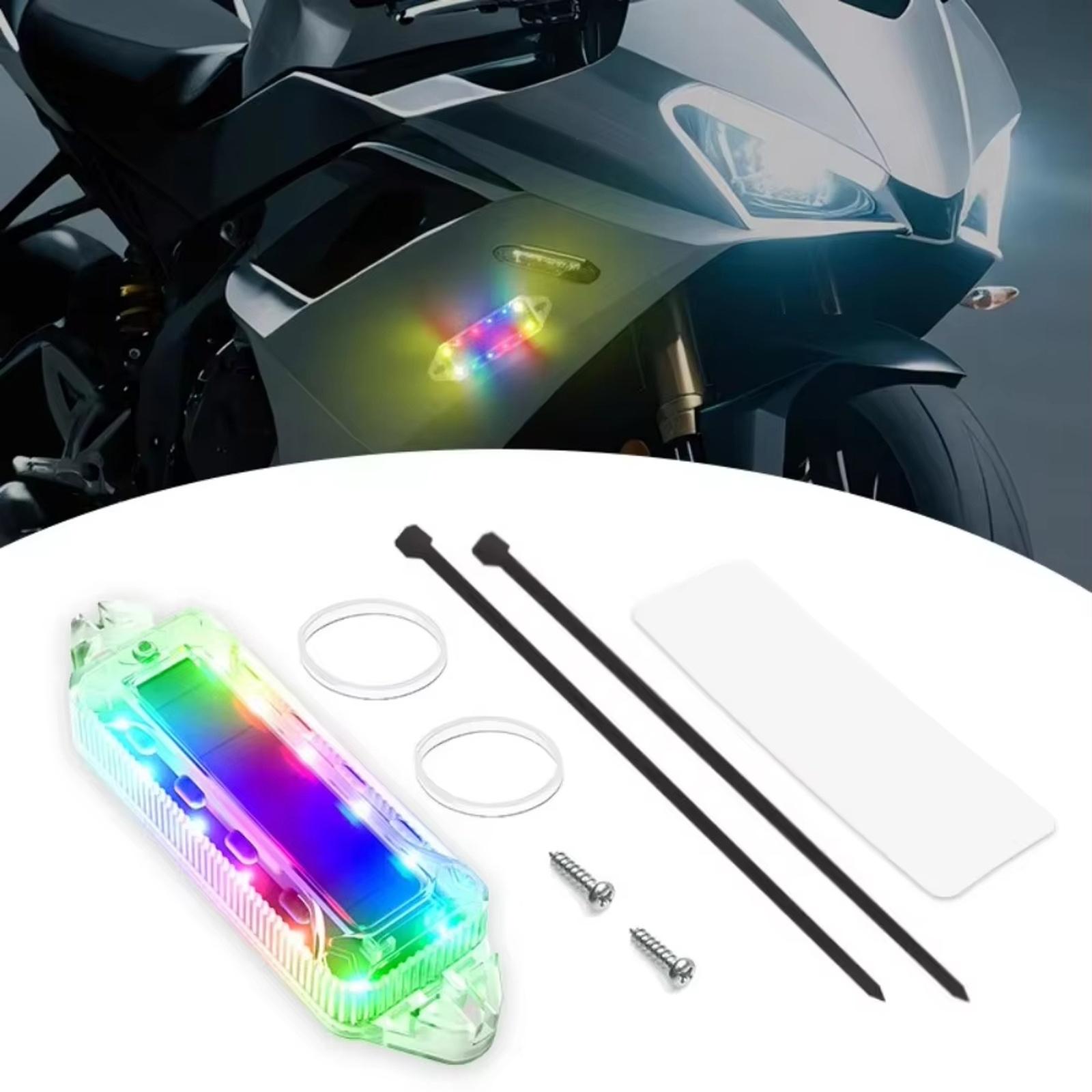 

Solar Car Light Red Blue Flash Light ‑Collision for Motorcycle Truck one size