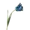 Kunstig tulipan realistisk falsk blomst med blader ingen vedlikehold falsk tulipan for hjemmedekor bryllupsfest bordpynt