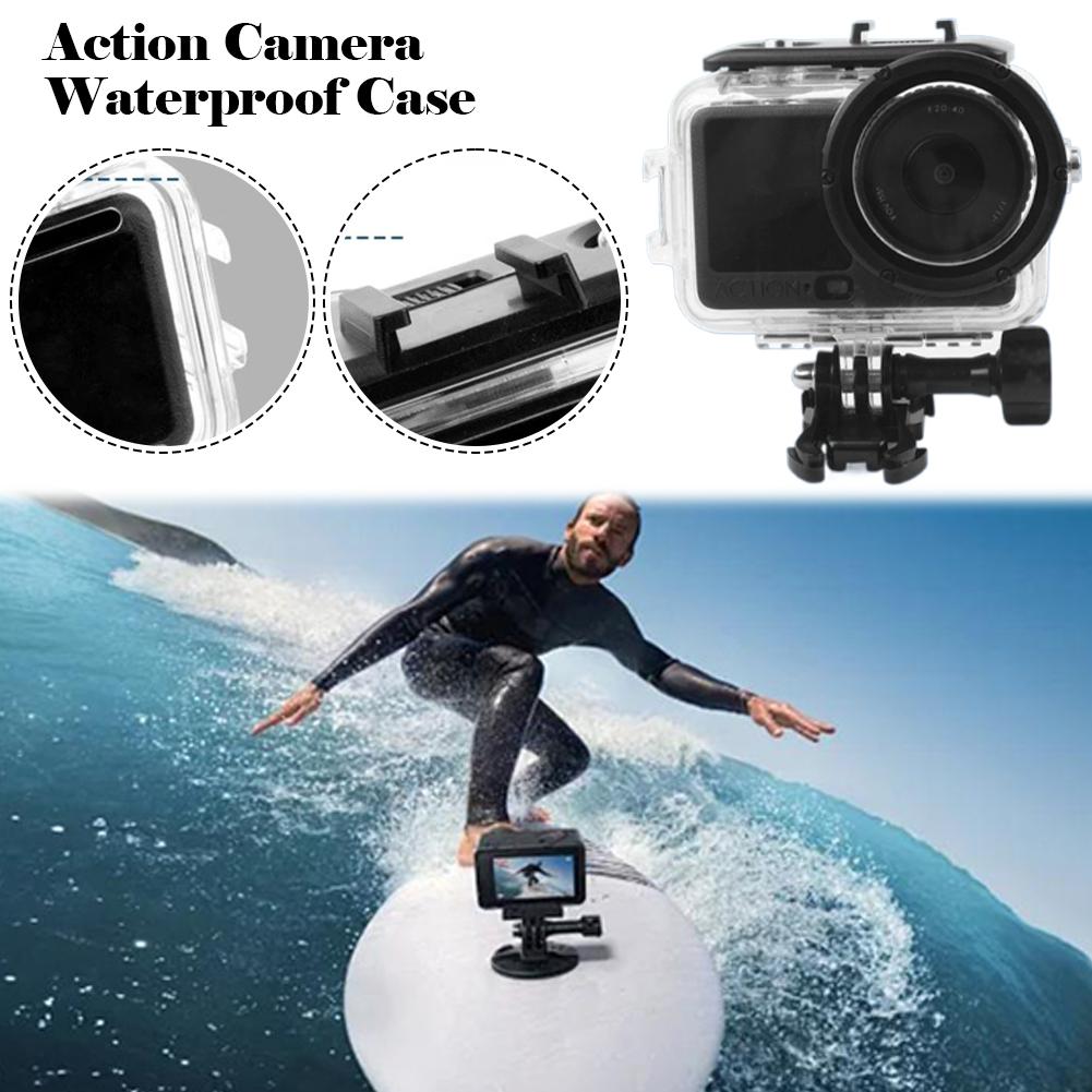 Pour DJI Action 6 Étui de protection étanche et accessoires d'objectif en verre trempé haute définition