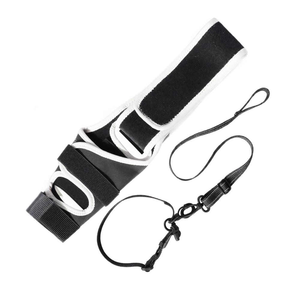 Adjustable Dog Leg Brace Support with Removable Stiffening Strips and Collar Strap for Pet Limb Protection and Stability HT2 Model