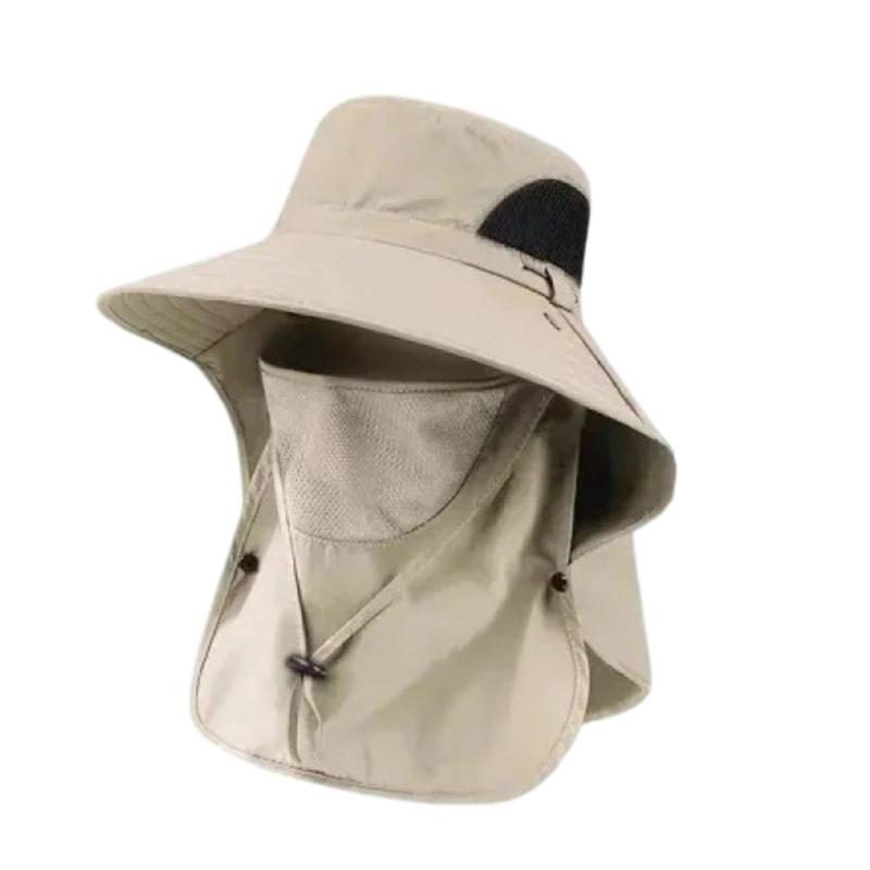 Camping Mesh Breathable Sun Hat Wide Brims Sun Protections Cap Mountaineering Cap Large Fisherman Hat Bucket Outdoor