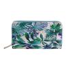 Tropical Flower Long Zipper Wallet, Wallet Clutch Card Bag