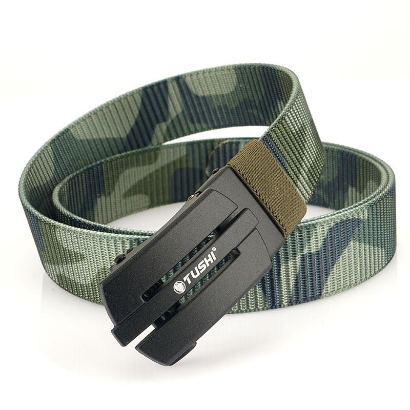 Live Streaming ECommerce Nylon Automatic Buckle Belt Outdoor Work Pants Military Training Men