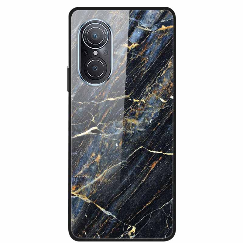 For Huawei Nova 9 10 Case Marble Tempered Glass Cover Hard Back Case For Huawei Nova9 10 SE Capa Nova10 Shockproof Funda Coque