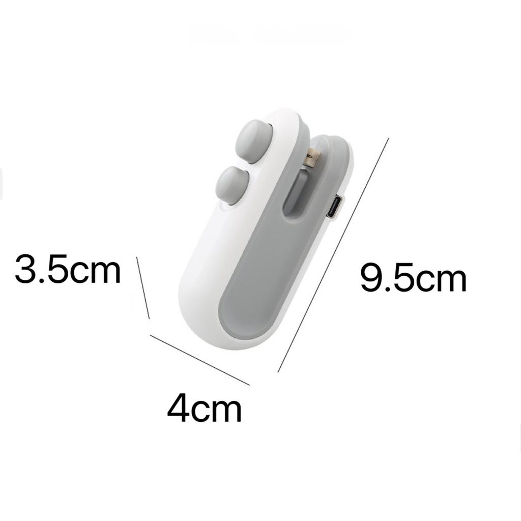 Rechargable Heat Sealer Mini Plastic Bag Sealer 2 In 1 Bag Sealer Opener For Food Snacks Packaging Home Kitchen Gadgets