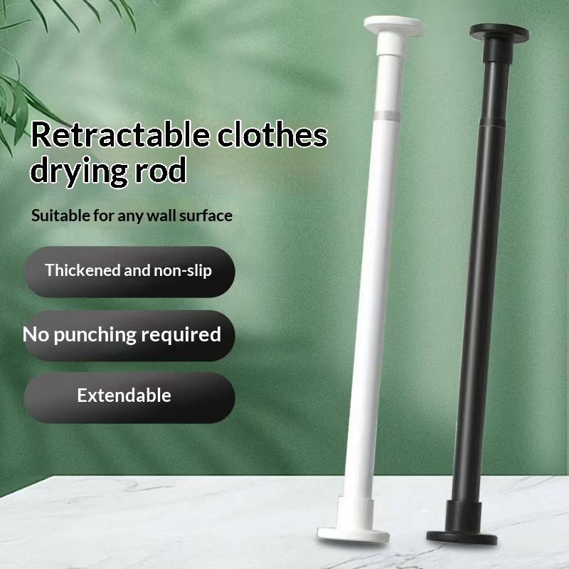 No Drill Premium Telescopic Rod 100Kg Capacity Heavy Duty Curtain Pole For Shower/Wardrobe/Balcony Curtains Wardrobes