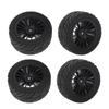 4Pcs 50mm Rubber Tire Tyre Wheel For SG1603 SG1604 SG1605 UDIRC UD1601 UD1602 UD1603 UD1604 1/16 RC Car Upgrade Parts