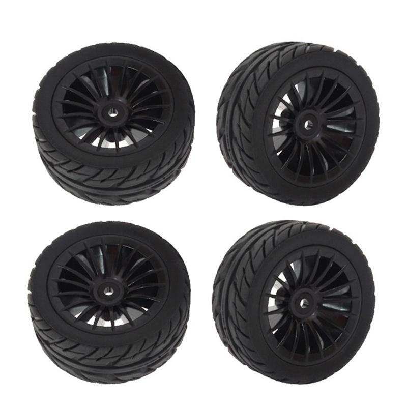 4Pcs 50mm Rubber Tire Tyre Wheel For SG1603 SG1604 SG1605 UDIRC UD1601 UD1602 UD1603 UD1604 1/16 RC Car Upgrade Parts