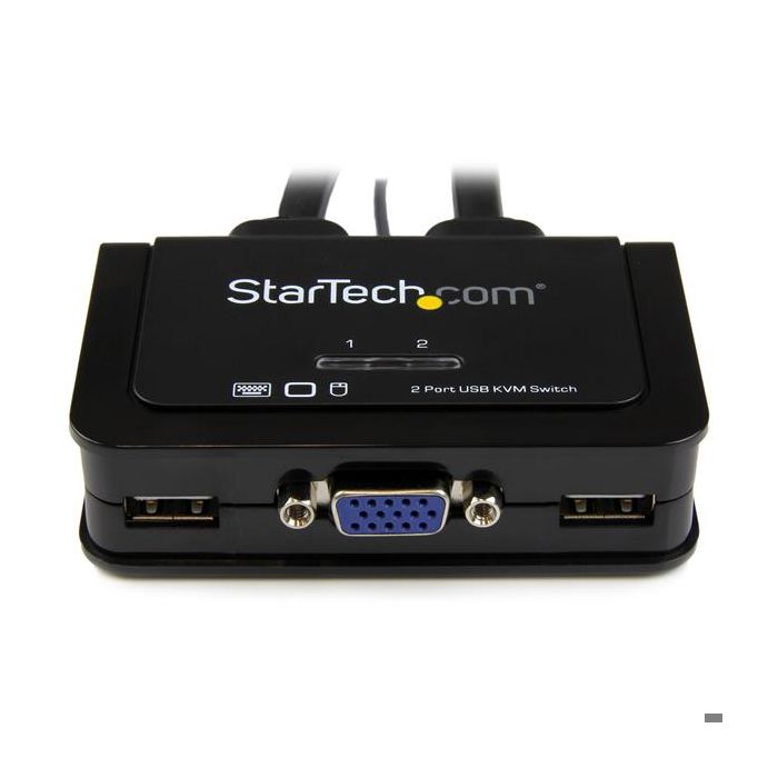 Commutateur KVM USB VGA À 2 Ports - STARTECH - Switch KVM - Alimenté Par USB - Noir