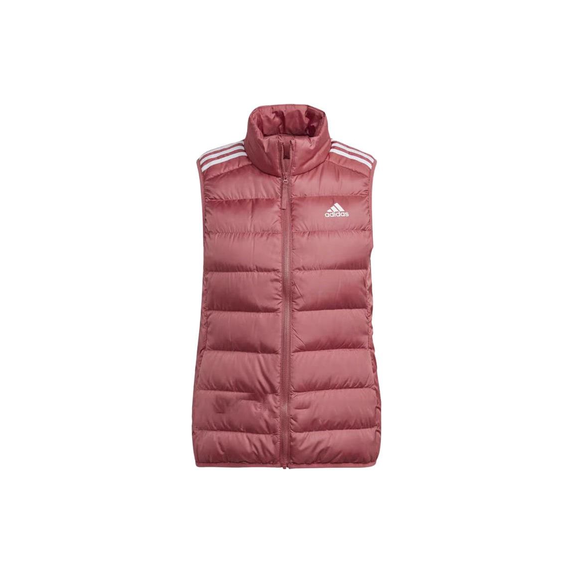 Adidas Essentials 3-Stripes Light Down Vest Women Warm Red HK4660 XS