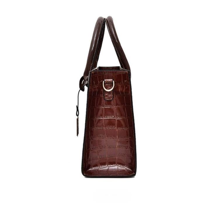 Damen Mode Handtasche mit Alligator-Muster Schultertasche Umhängetasche