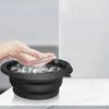 Compact Wash Basin Round Ice Bucket for Home And Travel Vegetable Cleaning
