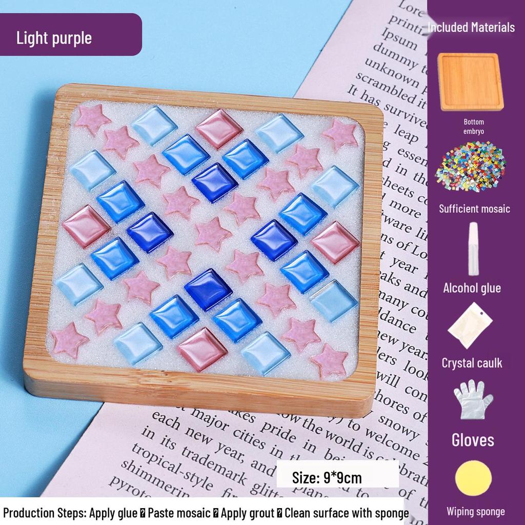 DIY Mosaic Coaster Craft Kit for Kids - Patchwork Creative Art