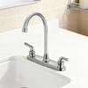 RV Faucet Two Handle Kitchen Faucet High Arch Spout Faucet 360 Swivel