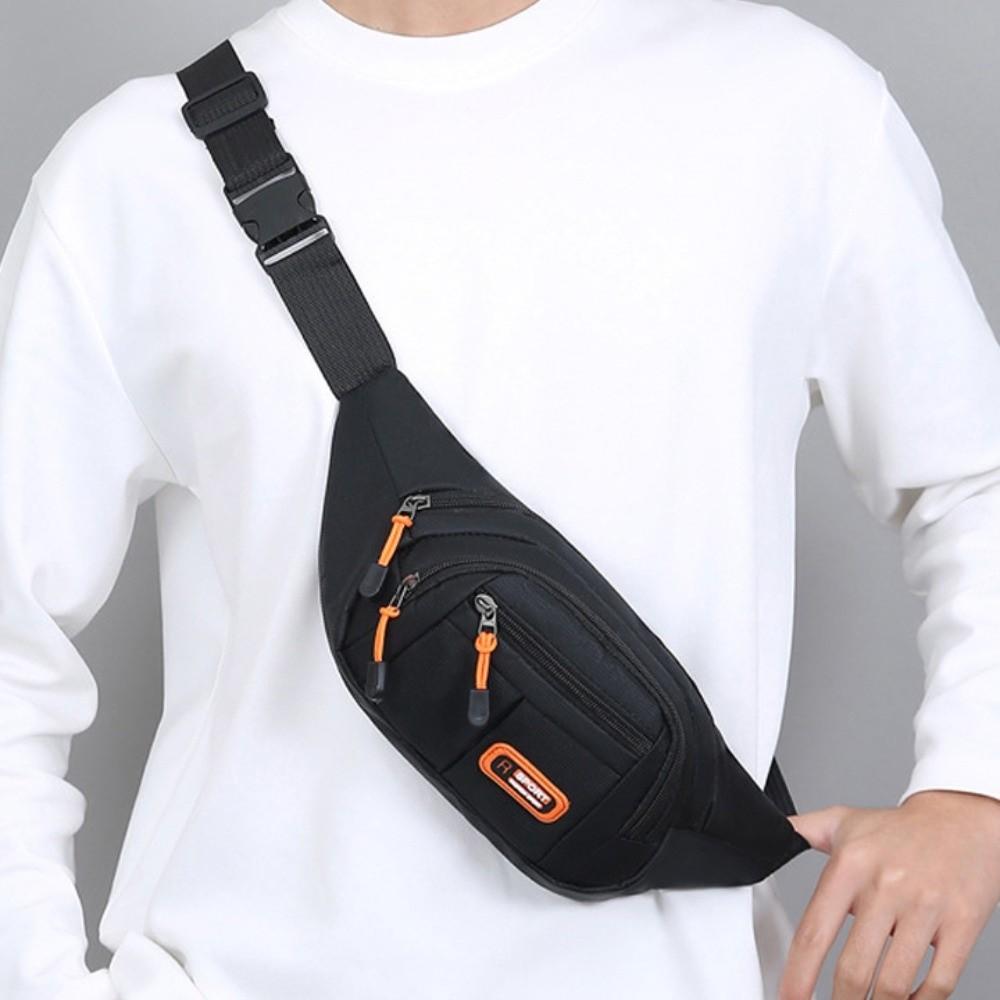Waterproof Mobile Waist Bag Wear-resistant Sports Walking Bag Men Chest Bag Travel